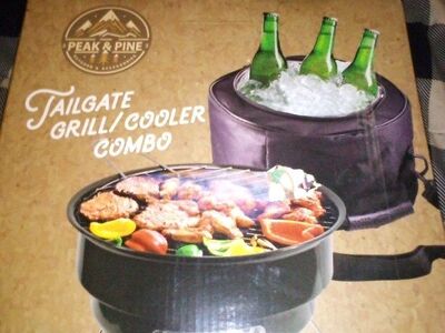 Charcoal Grill w/Cooler Combo