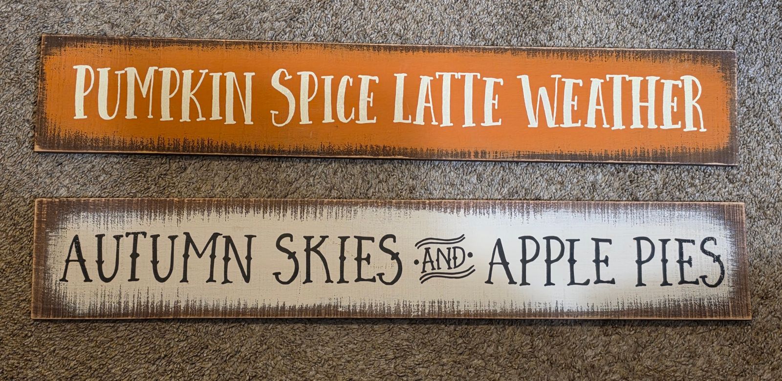 Fall Autumn Decor Wooden Signs