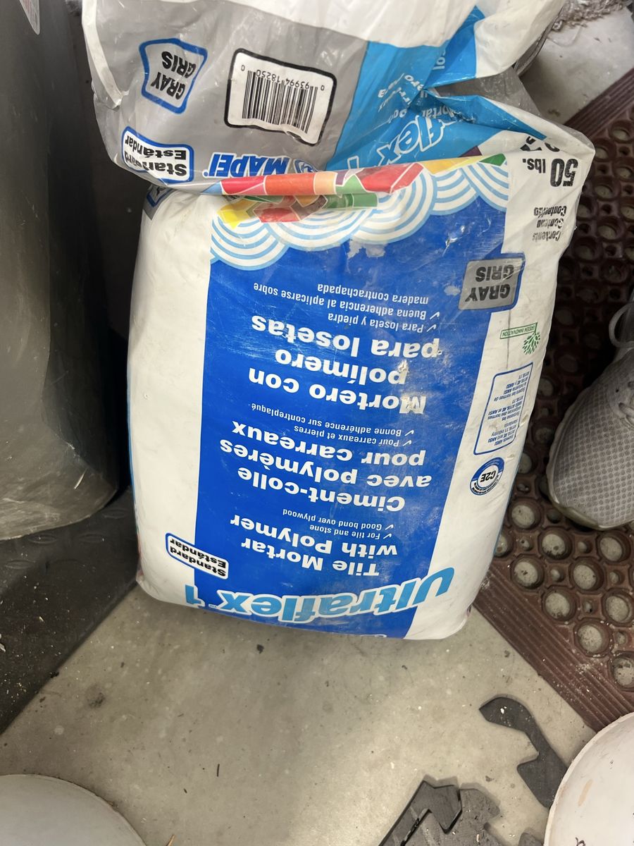 Mapei Ultraflex 1 Gray Polymer-Modified Tile Mortar, 50 lbs - Standard Setting for Tile & Stone