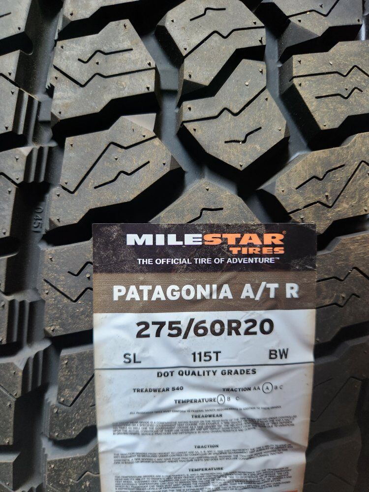 275/60r20 milestar Patagonia atr