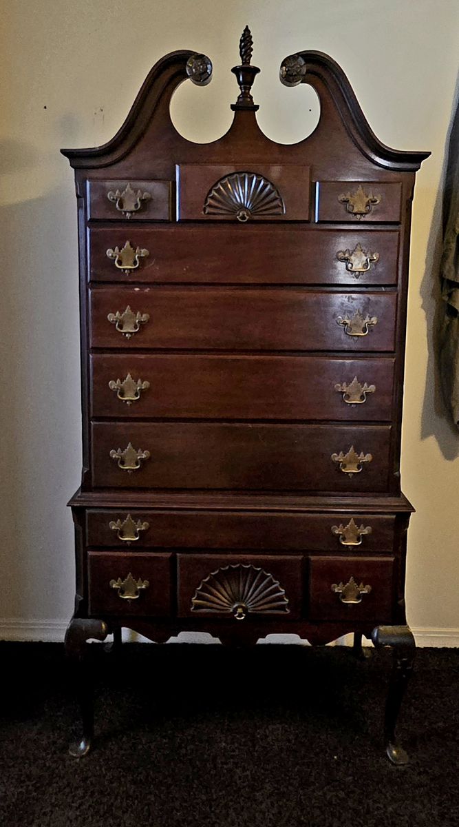 Queen Anne - style Highboy Dresser