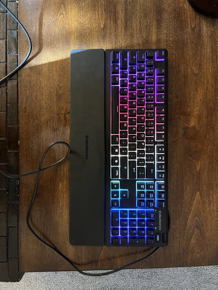 Steelseries Apex 3 gaming keyboard.