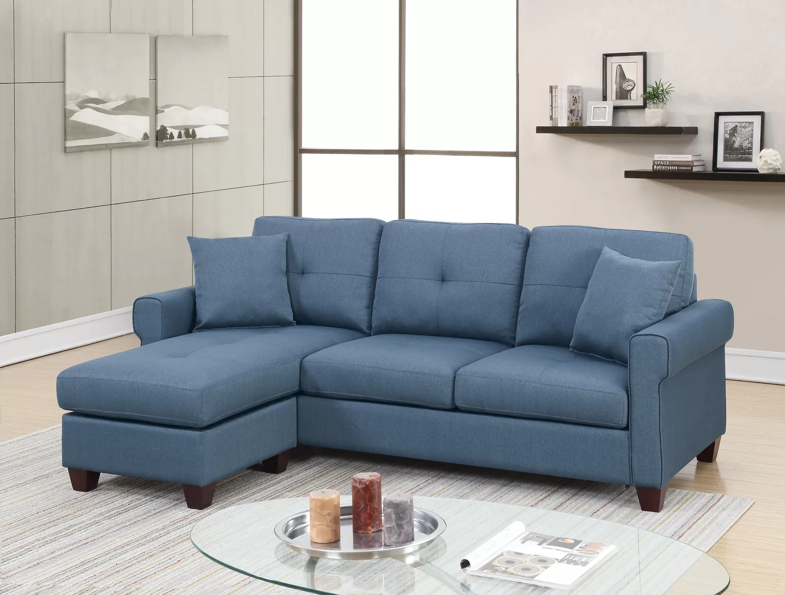 NEW SECTIONAL with PILLOWS - NEW IN BOX