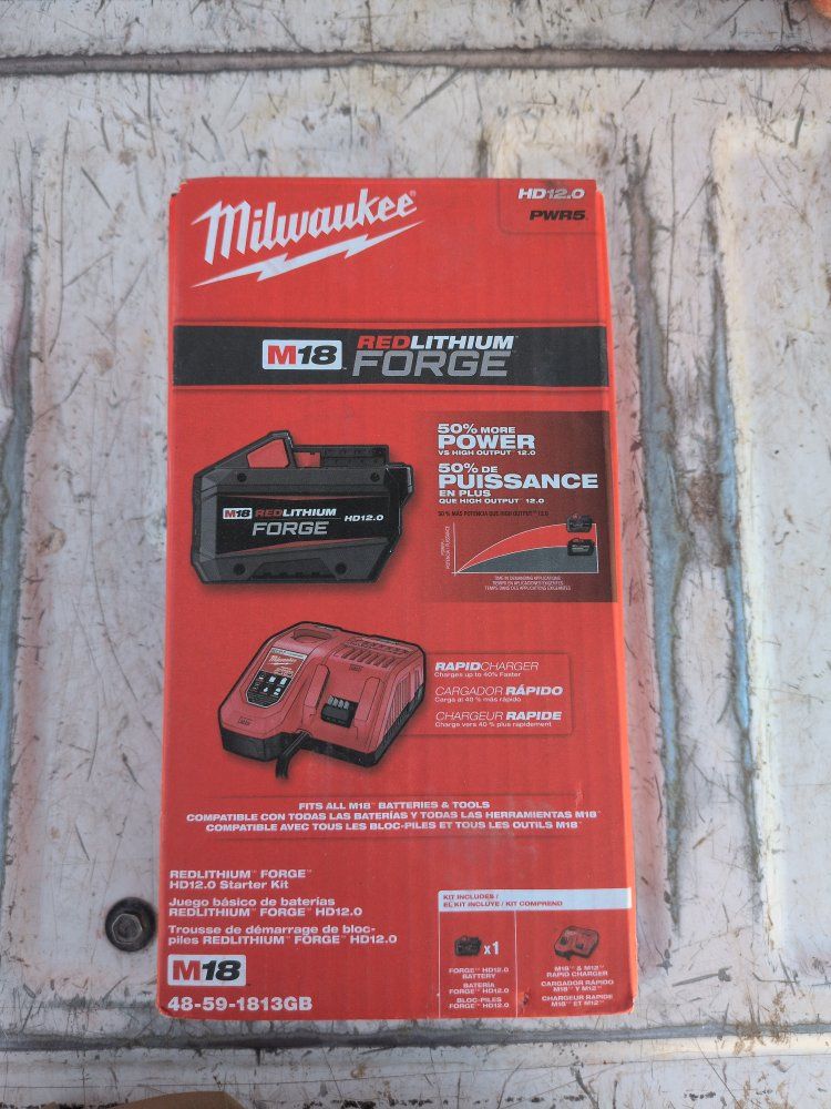 Milwaukee M18 Forge 12ah Battery & Charger