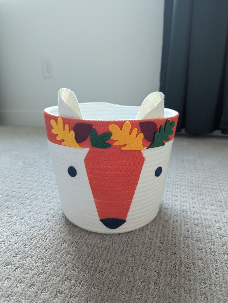 Autumn Fox Storage Bucket