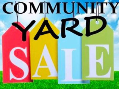 Community Yard Sale Saturday Aug 22 8am-2pm
