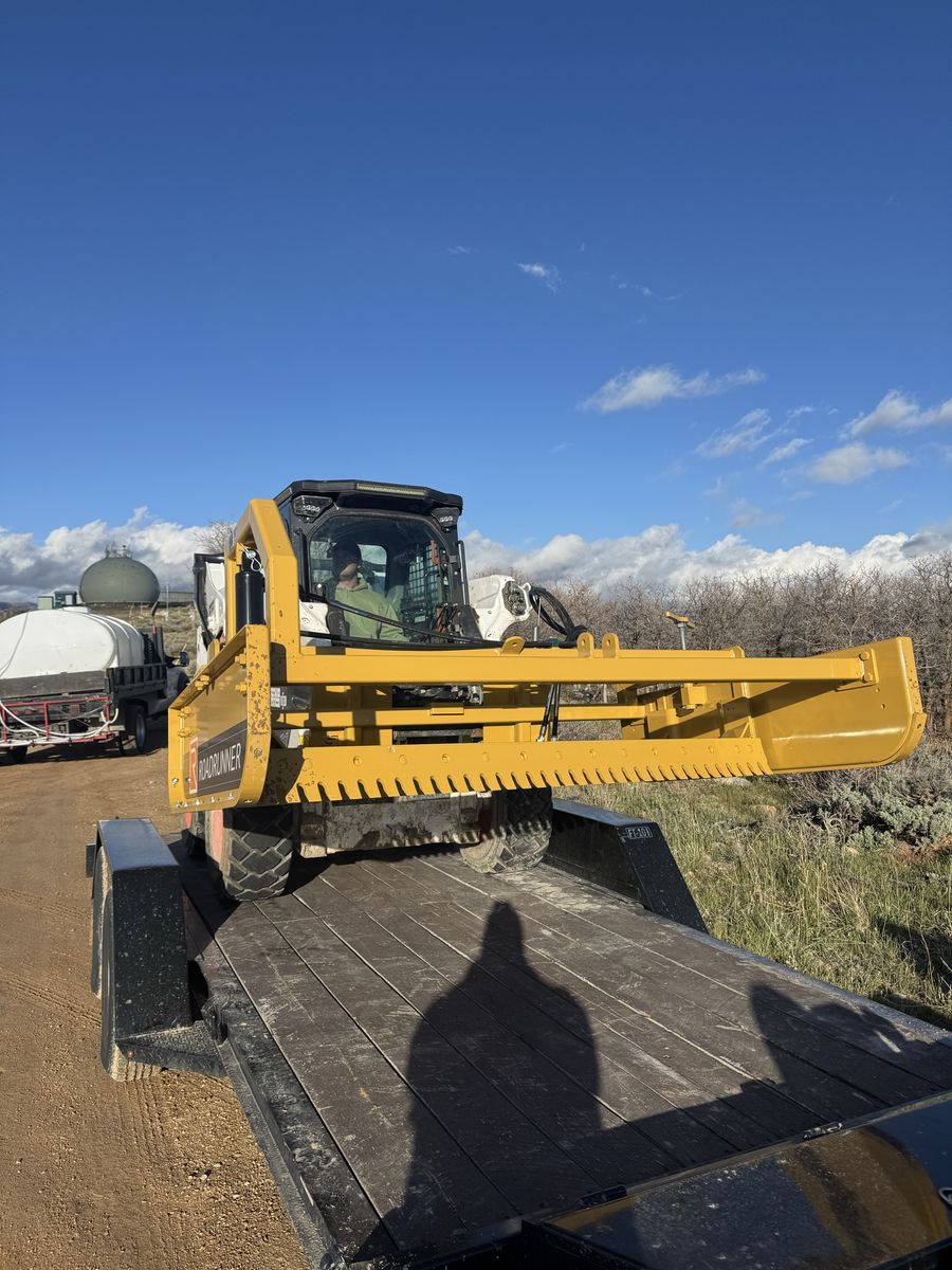Roadrunner Skid Steer Grader Blade Attachment