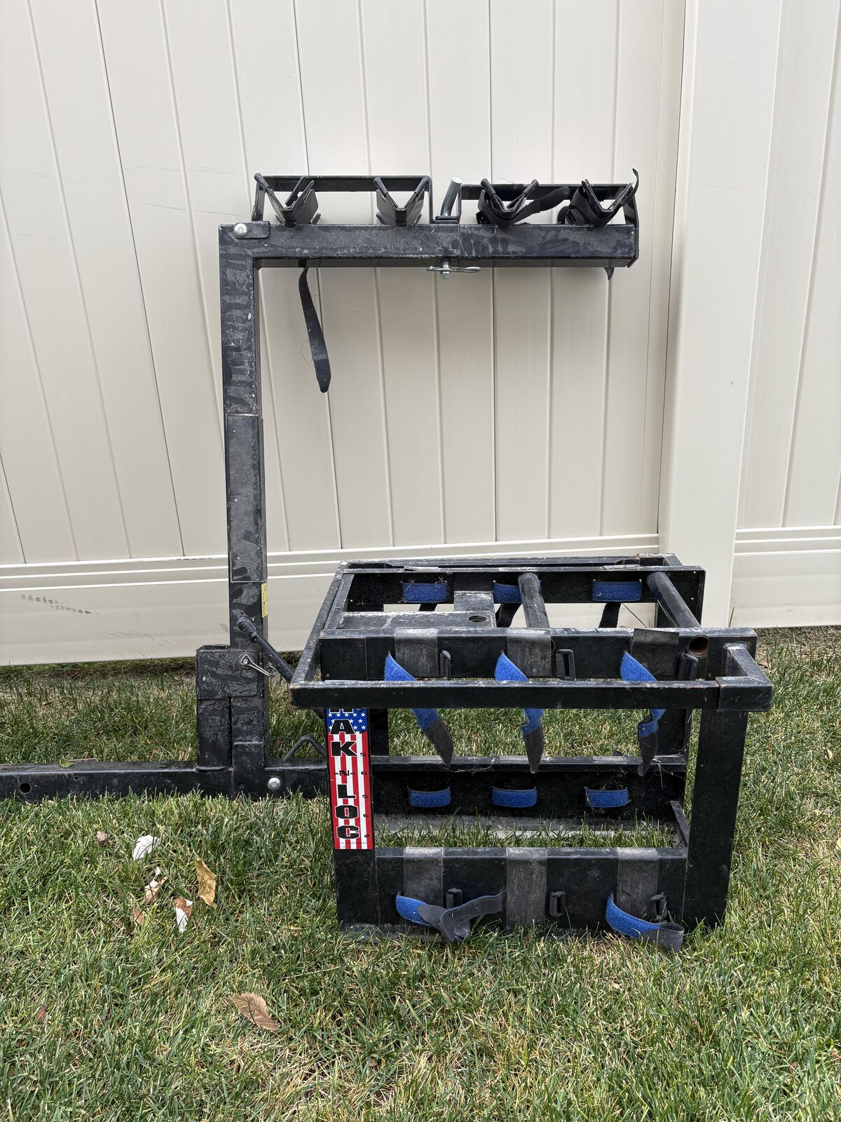 Ski and bike rack. Bumper hitch