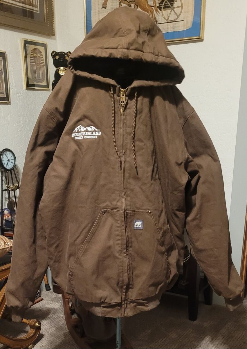 Berne WorkWear Men's SZ 2XL Tall Brown Hooded Warm