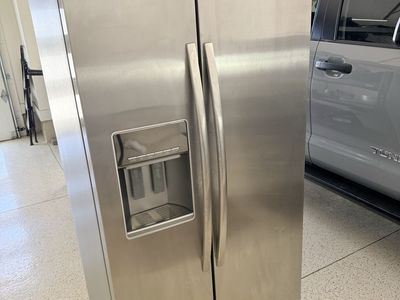 Whirlpool GSC25C4EYY03 Side-by-Side Refrigerator - Stainless Steel with Ice/Water Dispenser (ice and water need repair)