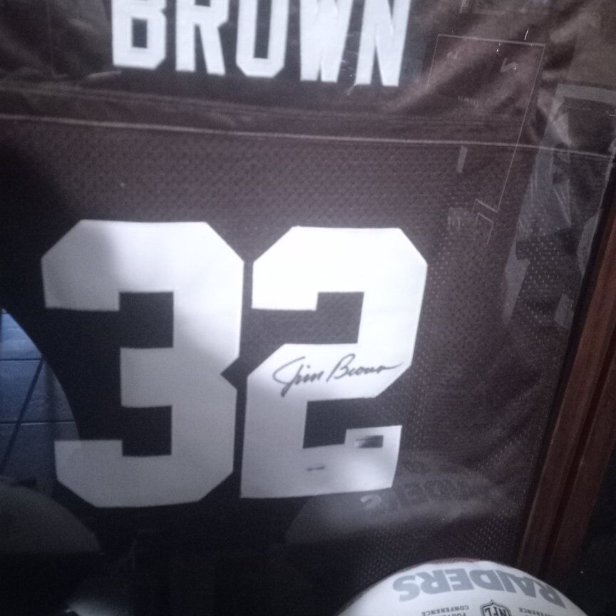 jim brown autograph jersey