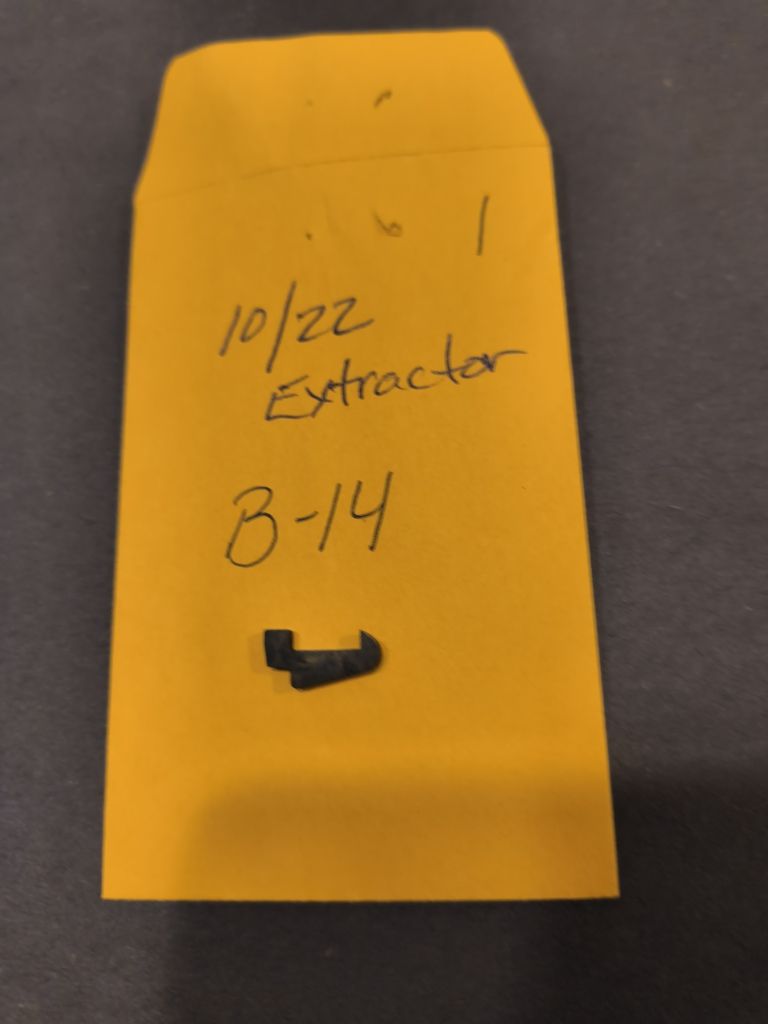 10/22 Extractor and Plunger Pin, Rifle, Charger, Ruger, 22lr, Guns,