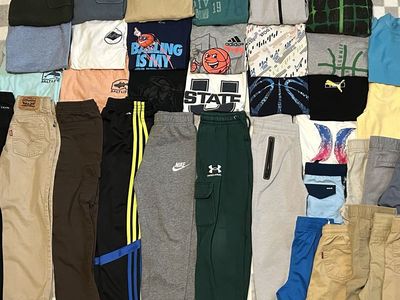 Boys Clothing 37 Pieces Lot Size 6-7 - Nike, Under Armour, Adidas, Levi's, Hurley