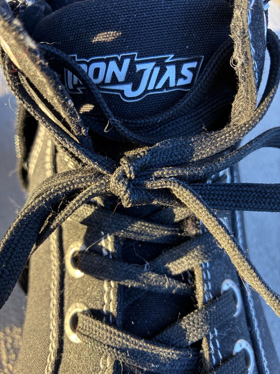Iron Jias motorcycle boots, whit steel shoe size 10 men’s