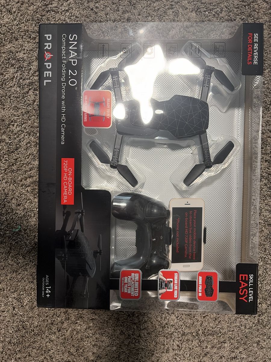 Propel SNAP 2.0 Compact Folding Drone with 720p HD Camera & Remote