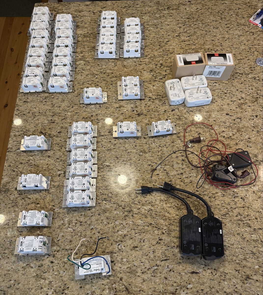 Large GE/Jasco/Enbrighten Z-Wave Lot - 40 Devices + 2 Garage-Door Relay Adapters (home automation)