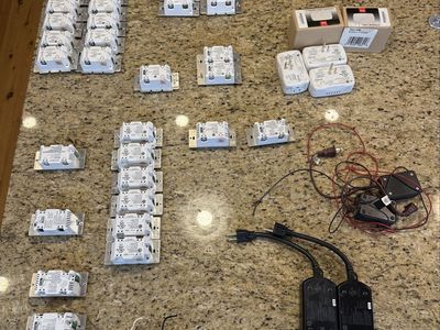 Large GE/Jasco/Enbrighten Z-Wave Lot - 40 Devices + 2 Garage-Door Relay Adapters (home automation)