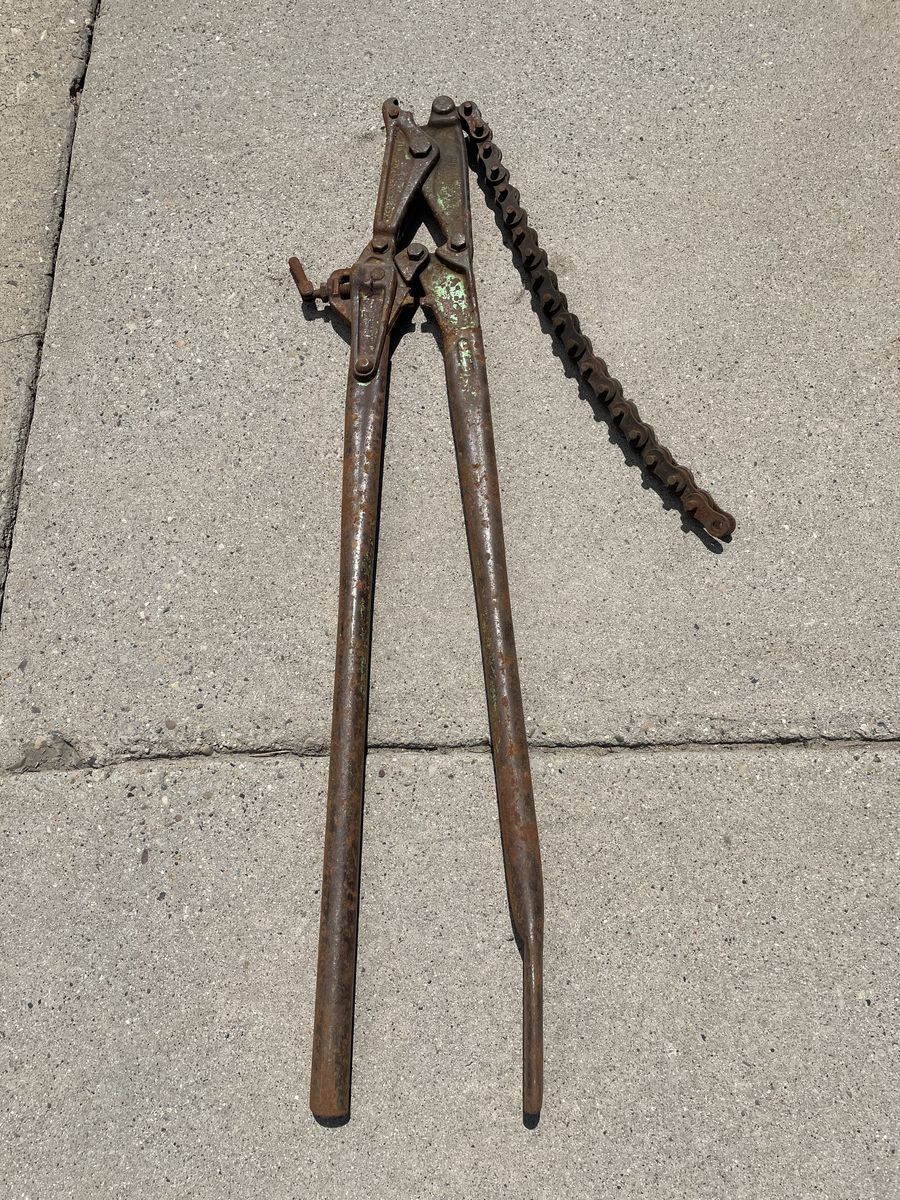 Heavy Duty 5ft Snap Cutter for Cast Iron Pipe - Good Condition