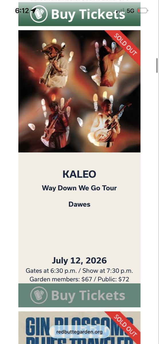 KALEO concert tickets