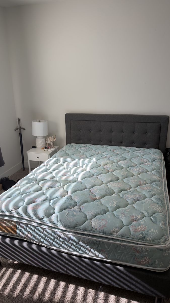 Bed frame and mattress