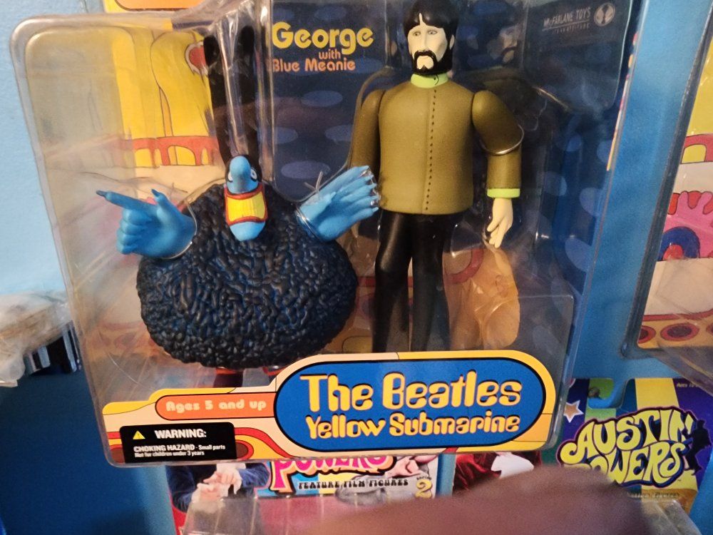 McFarlane Toys The Beatles Yellow Submarine Action Figures Complete Set of 4