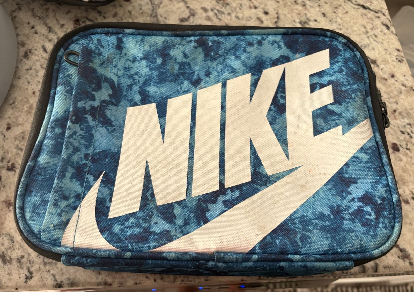 Nike Blue Tie-Dye Insulated Lunch Box Bag Hard Shell