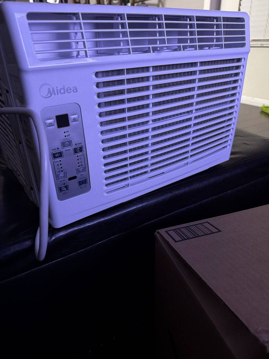 Midea White Window Air Conditioner Unit