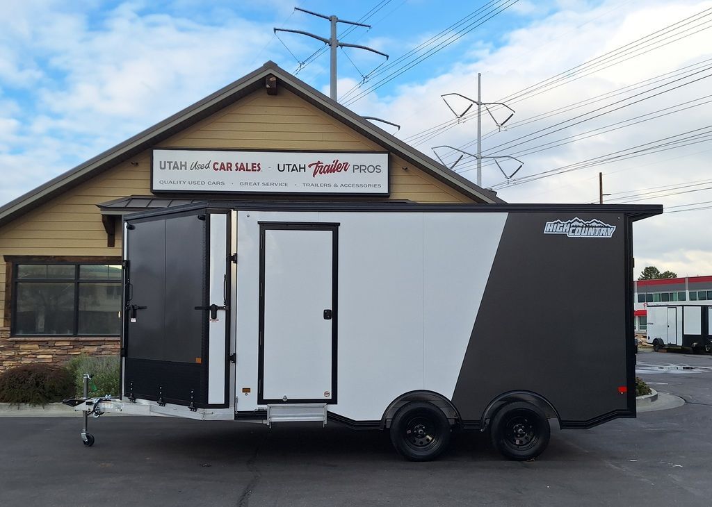 8x16 / 8.5x16 UTV/ATV/Snowmobile Enclosed Trailer Aluminum High Country 2026