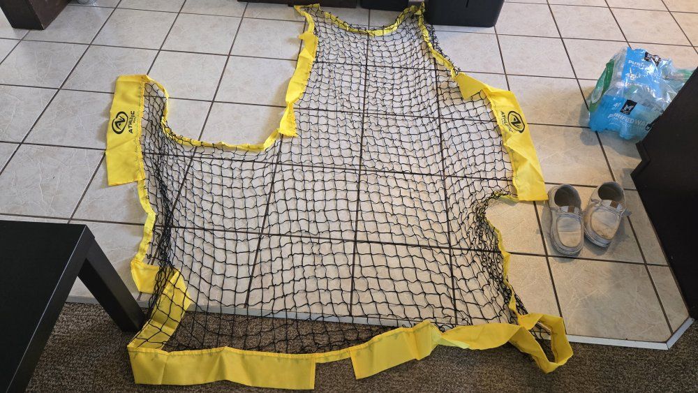 Athletic Works 7'x7' L-Screen Baseball/Softball Training Net with Carry Bag