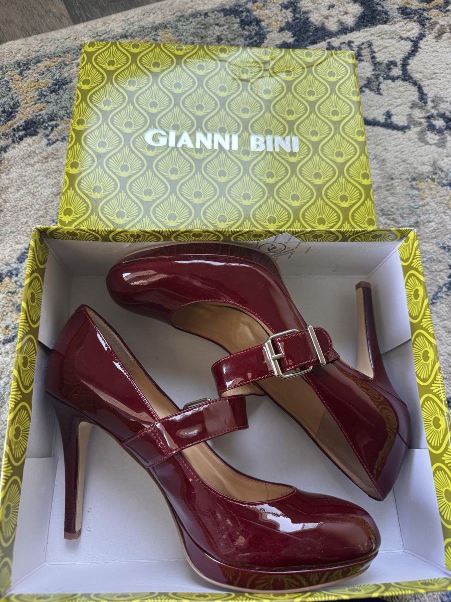 Gianni Bini Mary Jane Style Red Heels Size 10 Women’s Heels