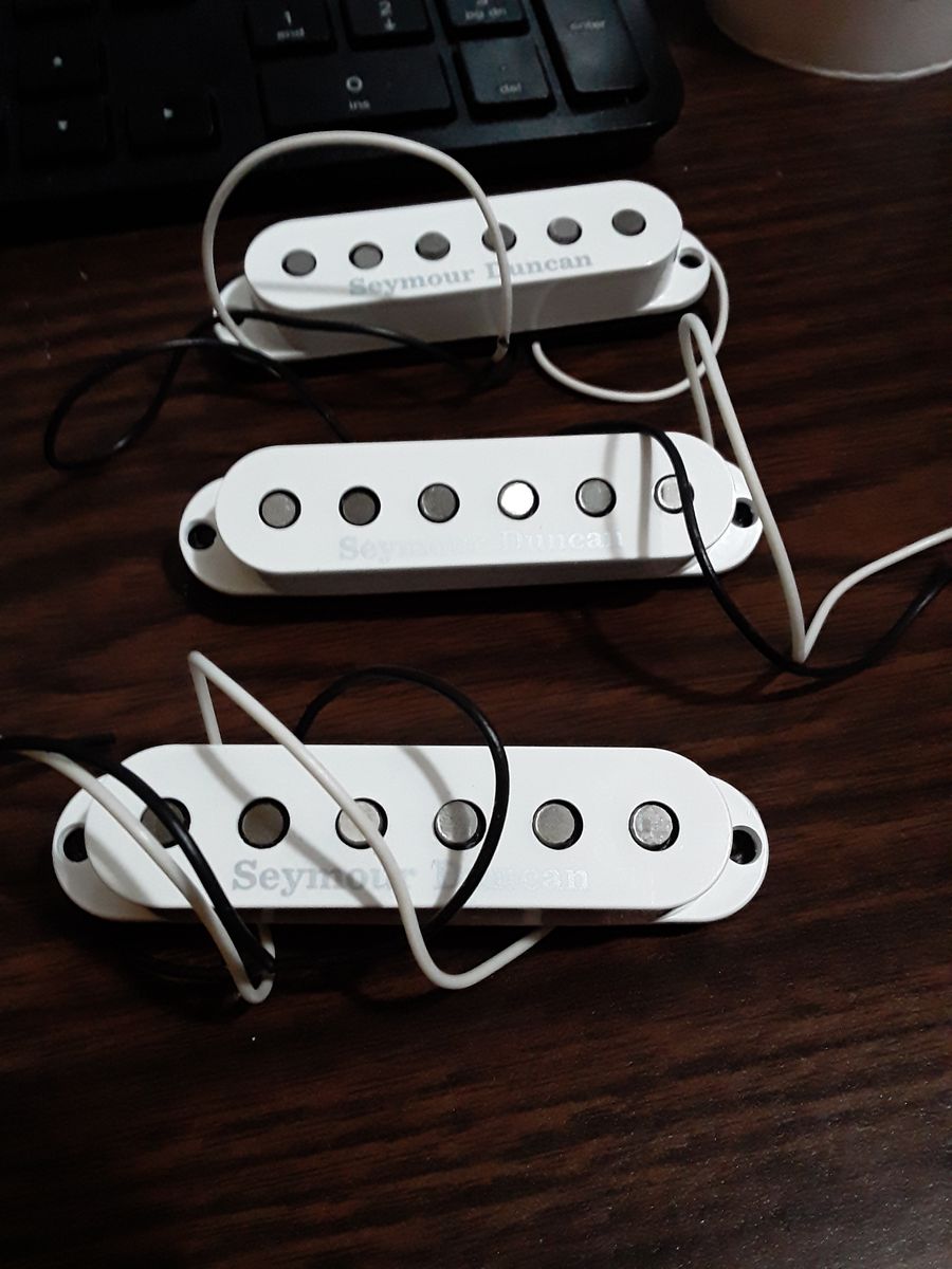 Seymour Duncan SSL-5 Custom Staggered Strat Pickup Set 2010s - White