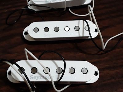 Seymour Duncan SSL-5 Custom Staggered Strat Pickup Set 2010s - White