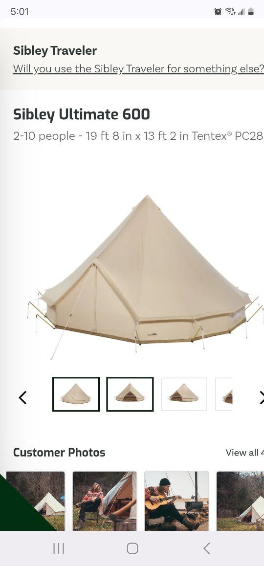Canvas Camp Tent