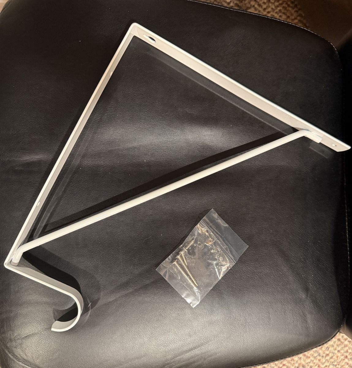 11” White Steel Closet Shelf & Rod Brackets – 20 Available