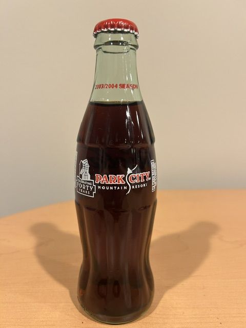 Park City Utah Coke Bottle