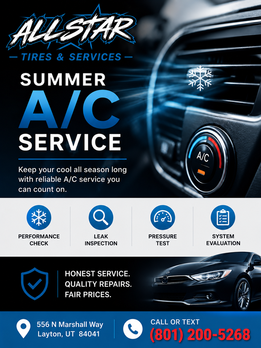 ️ Summer A/C Service at All Star Tires & Services