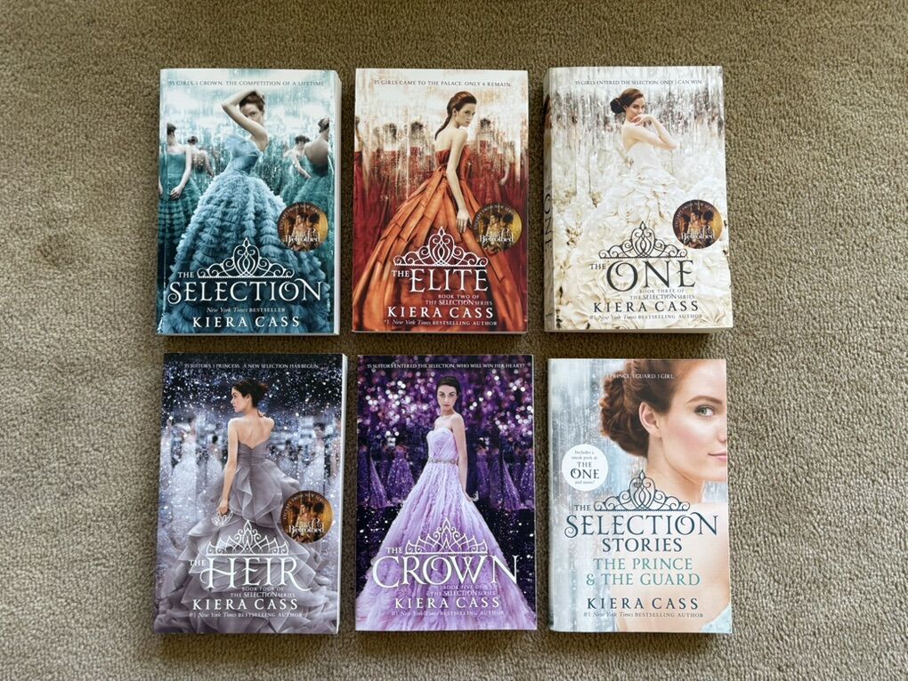 The Selection Series (plus one), by Kiera Cass (paperbacks)