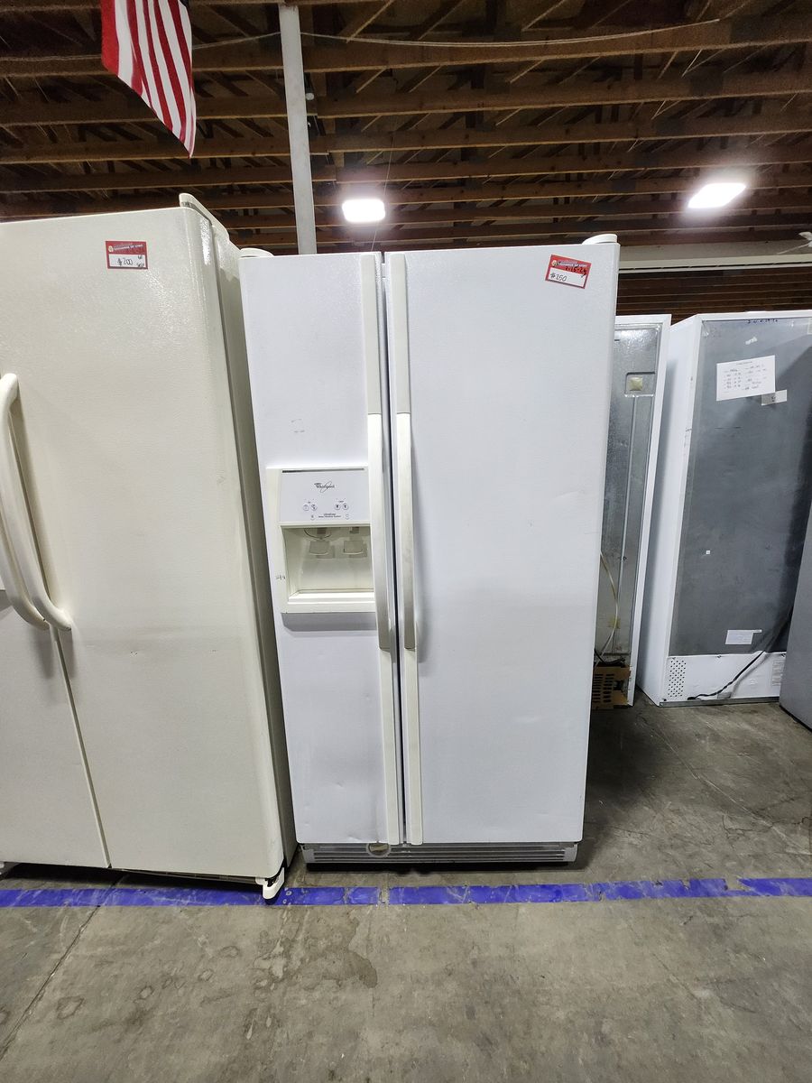 Whirlpool White Side-by-Side Refrigerator