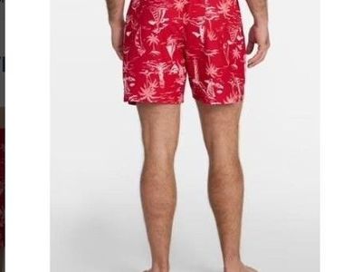 New, George Men's Small (28-30) Novelty Swim Trunks, 6" Inseam, #SAS61526-382-6