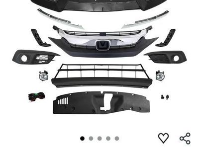 BRAND NEW FRONT BUMPER WITH FOG LIGHTS – FITS 2016–2018 HONDA CIVI