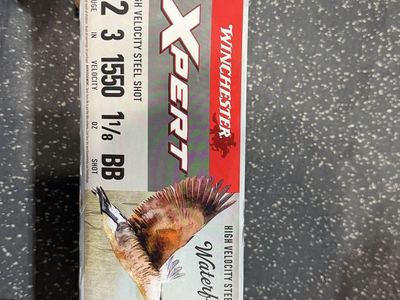 Winchester XPERT 12 Gauge 3" 1550 FPS 1 1/8 oz. BB Steel Shot Waterfowl Ammunition - 100 Rounds