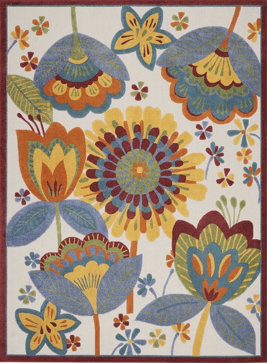 New. Awesome Hawaiian 9x12 Imdoor/Outdoor Area Rug