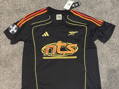 Adidas Arsenal FC x NTS UBP Jersey Black Yellow JL8052 Men’s Large BNWT
