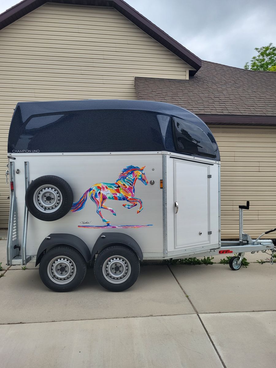 2024 One horse trailer with tack room