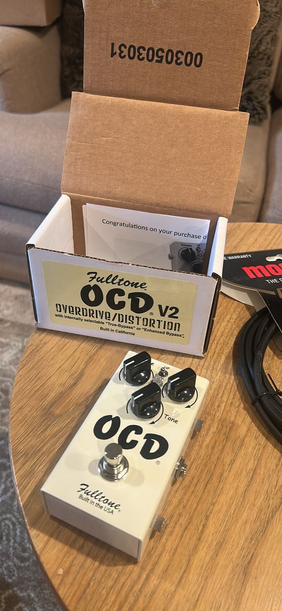 Fulltone OCD V2 Overdrive/Distortion Guitar Pedal - True-Bypass/Enhanced Bypass, Built in USA
