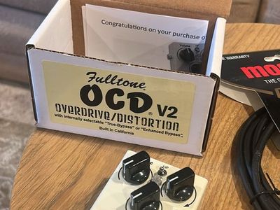 Fulltone OCD V2 Overdrive/Distortion Guitar Pedal - True-Bypass/Enhanced Bypass, Built in USA