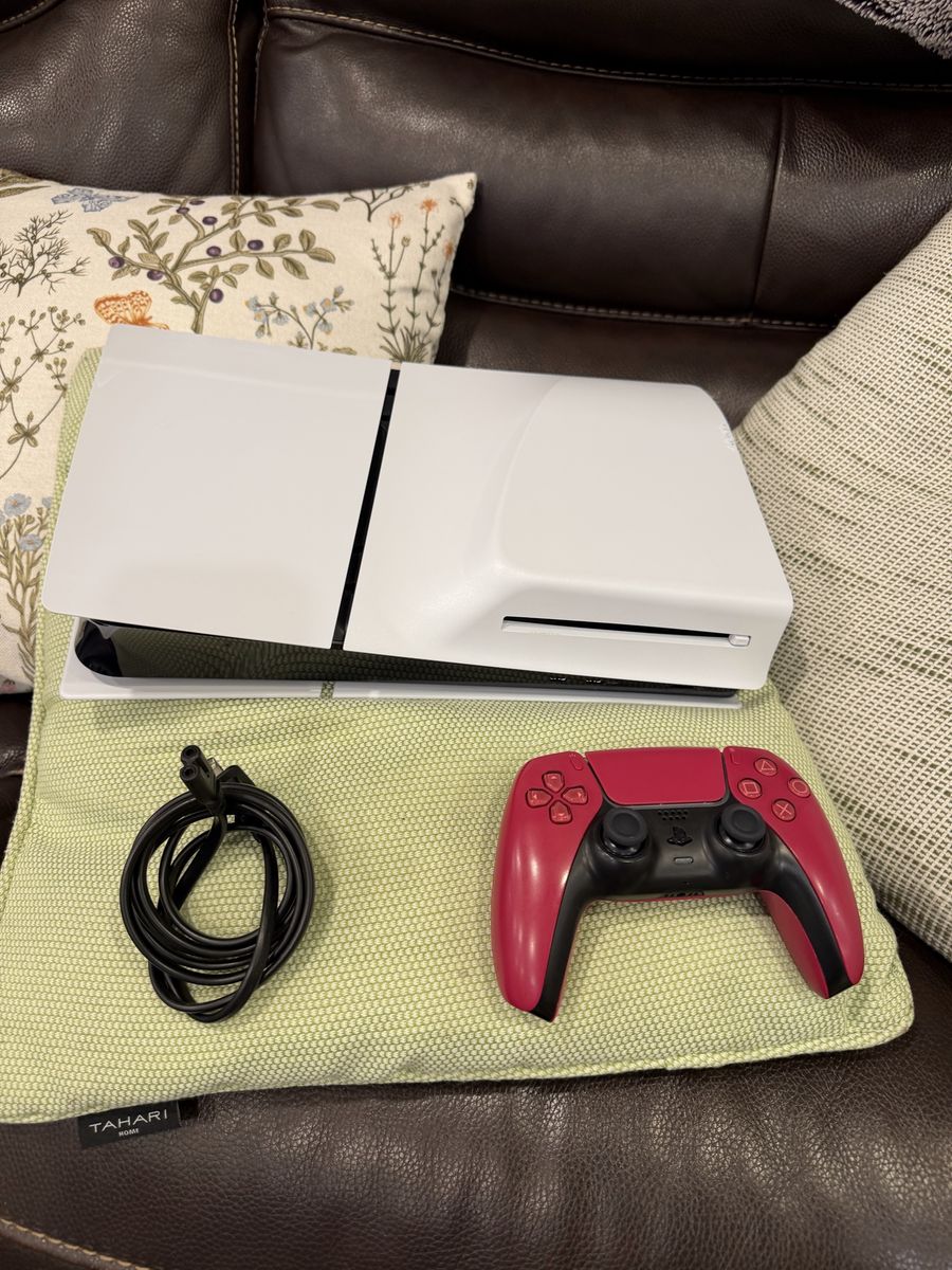 Sony PlayStation 5 PS5 Console w/ Red DualSense Controller & Power Cable