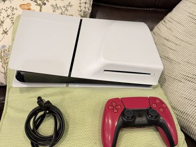 Sony PlayStation 5 PS5 Console w/ Red DualSense Controller & Power Cable