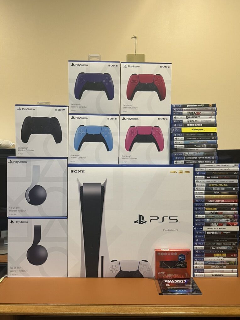 PlayStation 5 Disc Edition Console Custom Bundle