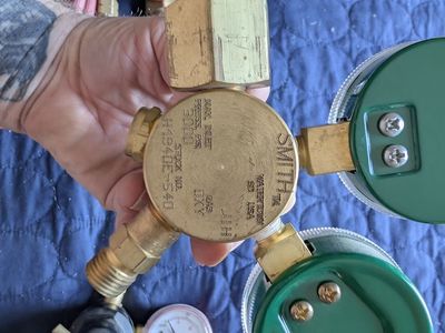 Smith Oxy-Acetylene Torch Kit with Tanks & Regulators - Used Welding/Cutting Set